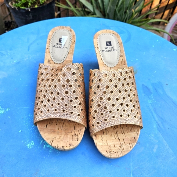 White Mountain Women's Platform Sandals Size 8 - Picture 5 of 14